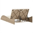 vidaXL Patio PE Rattan Medium Sun Lounger in Beige