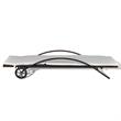 vidaXL PE Rattan Standard Sun Lounger Height-Adjustable in Brown