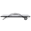 vidaXL PE Rattan Sun Lounger 78.7in w/ Cushion in Black & Cream White