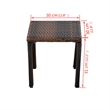 vidaXL PE Rattan Large Sun Lounger Height-Adjustable in Brown