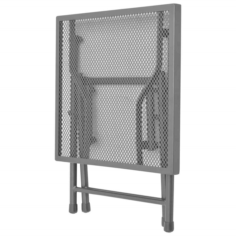 vidaXL E-Coated Powder-Coated Steel Large Sunlounger in Anthracite
