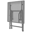 vidaXL E-Coated Powder-Coated Steel Large Sunlounger in Anthracite