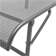 vidaXL E-Coated Powder-Coated Steel Large Sunlounger in Anthracite