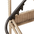 vidaXL PE Rattan Standard Sun Lounger in Beige