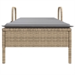 vidaXL Sun Lounger in Beige and Light Gray