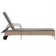 vidaXL Sun Lounger in Beige and Light Gray