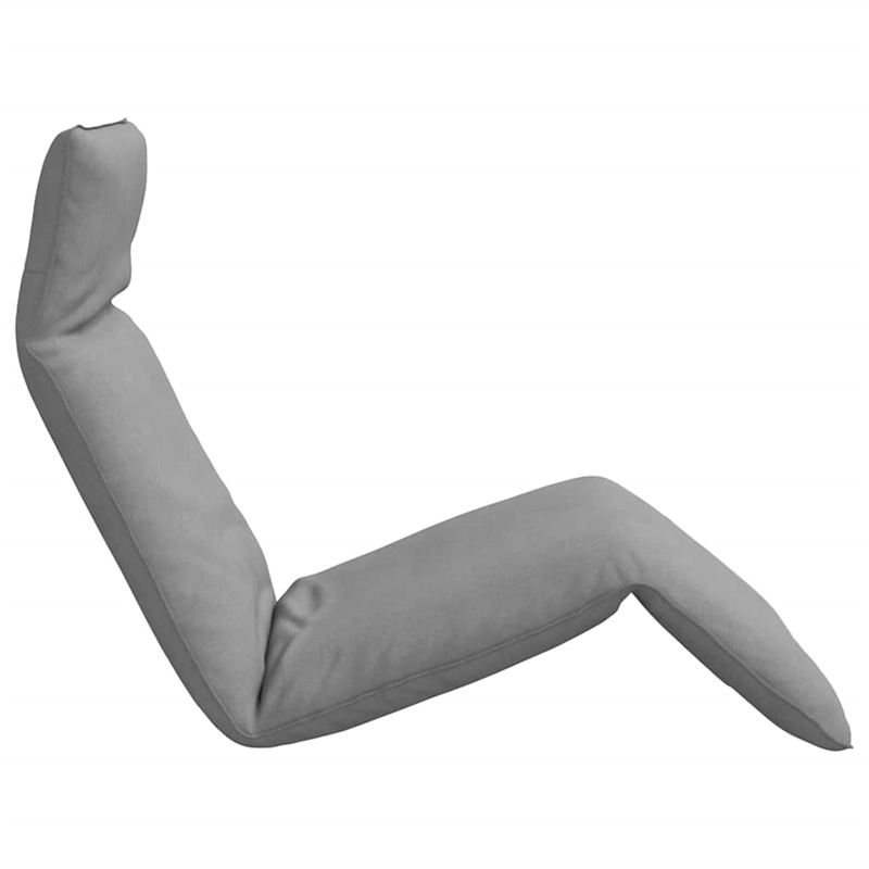 vidaXL Oxford Fabric Polyester Metal Sun Lounger in Gray