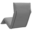 vidaXL Oxford Fabric Polyester Metal Sun Lounger in Gray
