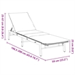 vidaXL PE Rattan Standard Sun Lounger w/ Armrests in Brown