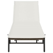 vidaXL PE Rattan Standard Sun Lounger w/ Armrests in Brown
