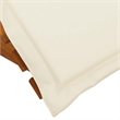 vidaXL Acacia Wood Grain Sun Lounger in Cream