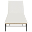 vidaXL Sun Lounger in Beige and Cream White