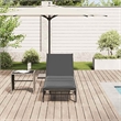 vidaXL Sun Lounger in Light Gray