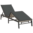 vidaXL Sun Lounger in Light Gray