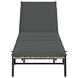 vidaXL Sun Lounger in Light Gray