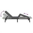 vidaXL Sun Lounger in Light Gray
