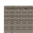 vidaXL Patio PE Rattan Standard Sunbed w/ Adjustable Armrests in Gray