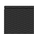 vidaXL Patio PE Rattan Large Sunbed Height-Adjustable in Black