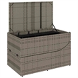 vidaXL PE Rattan Folding Standard Foldable Sun Lounger in Gray