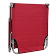 vidaXL Powder-Coated Steel Standard Foldable Sun Lounger in Red