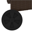 vidaXL PE Rattan Steel Standard Sun Lounger in Brown
