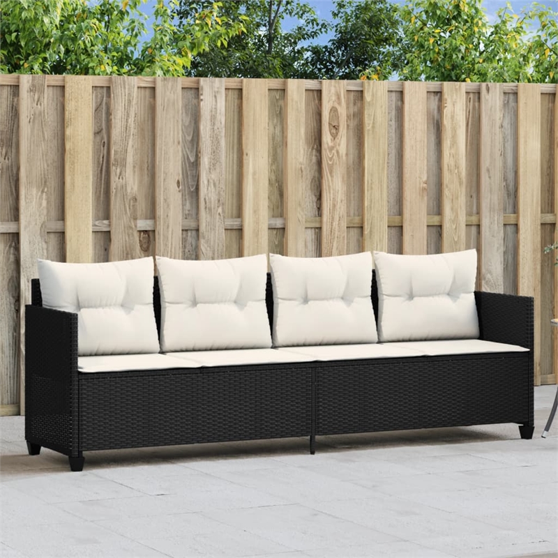 vidaXL PE Rattan 78.7x21.7x27.4