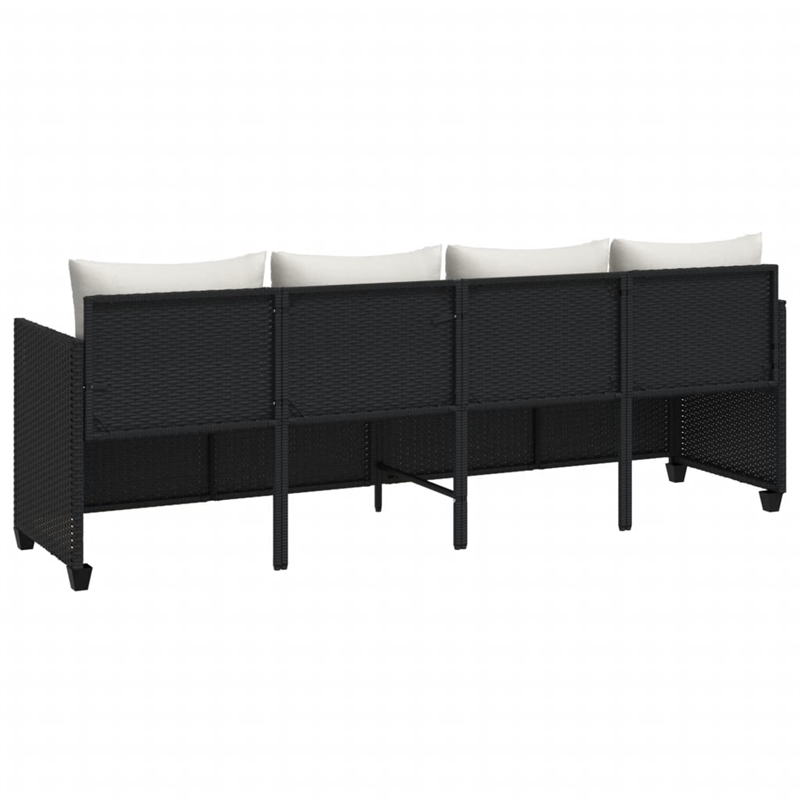 vidaXL PE Rattan 78.7x21.7x27.4