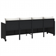 vidaXL PE Rattan 78.7x21.7x27.4