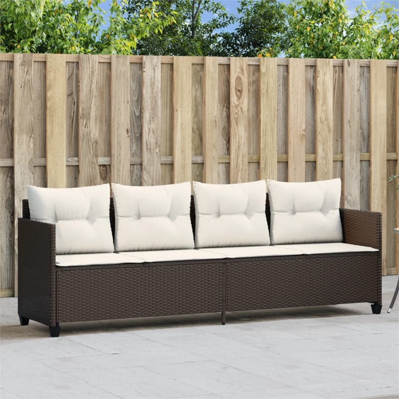 vidaXL Sun Lounger in Brown