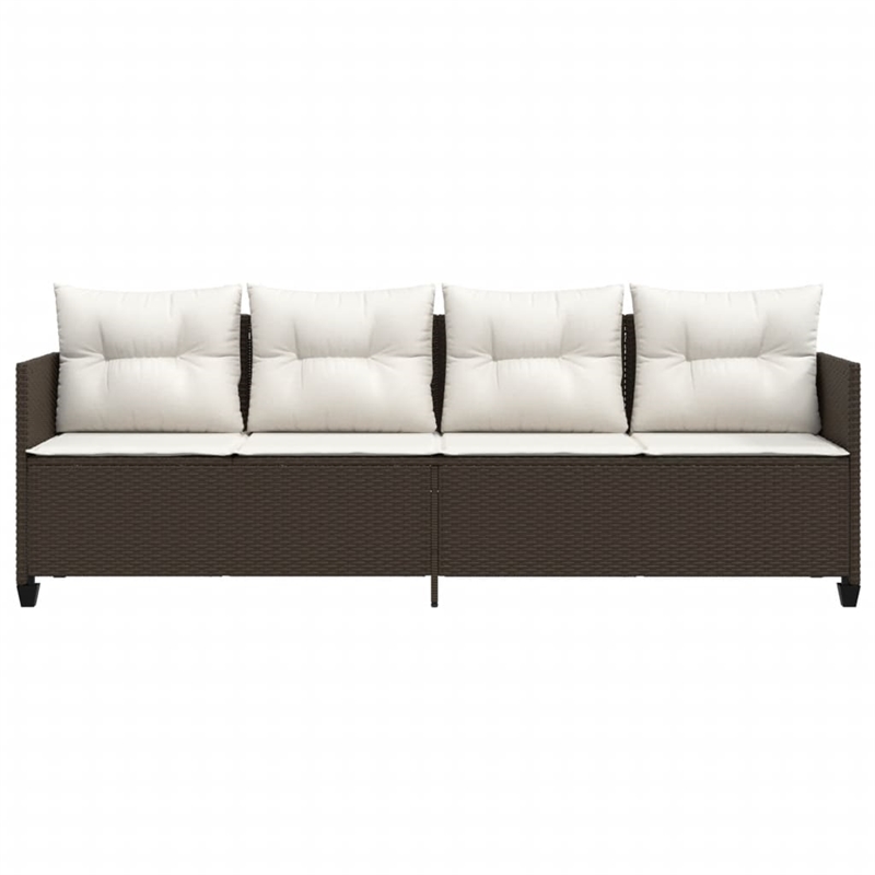 vidaXL Sun Lounger in Brown