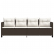vidaXL Sun Lounger in Brown
