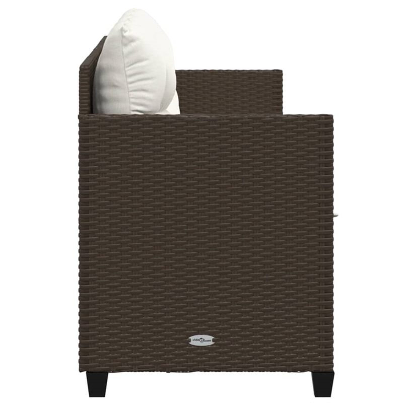 vidaXL Sun Lounger in Brown