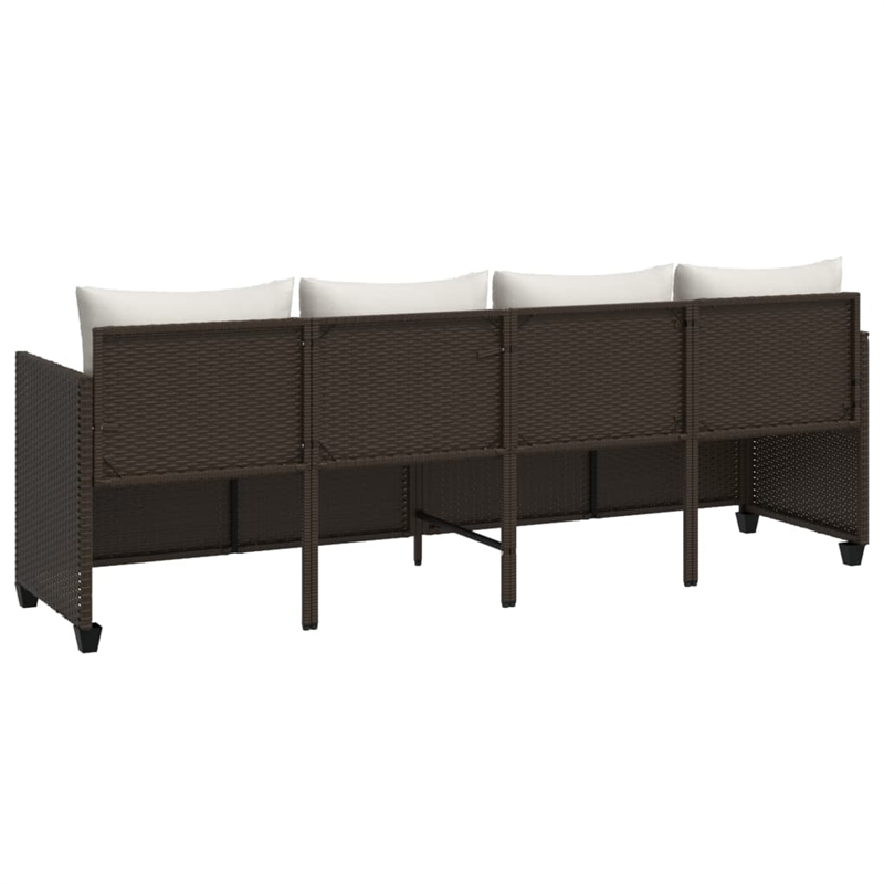 vidaXL Sun Lounger in Brown