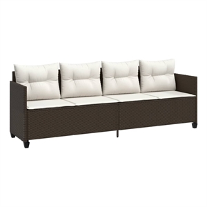vidaXL Sun Lounger in Brown