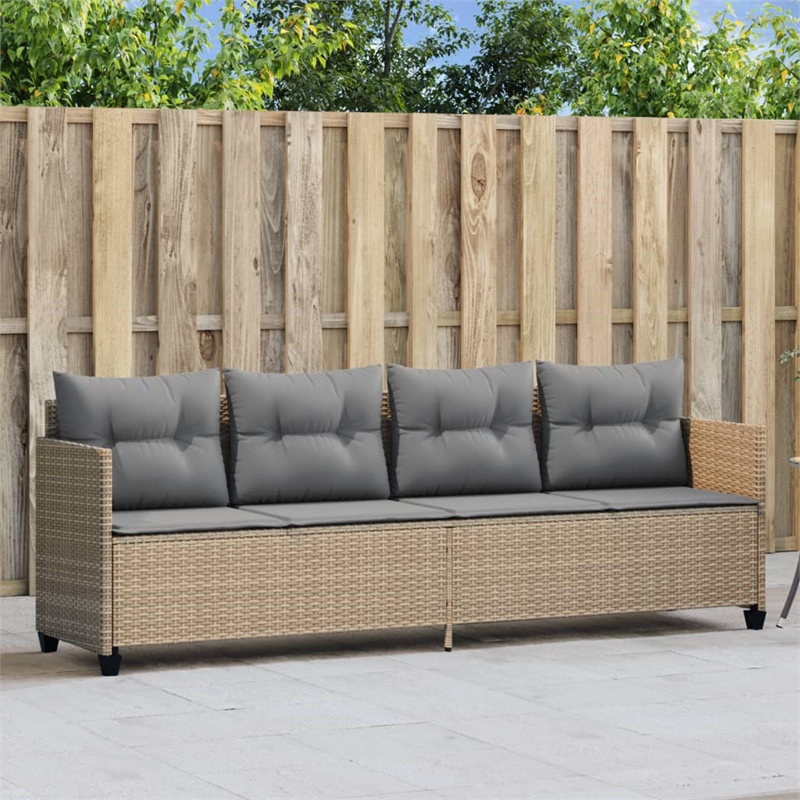 vidaXL Sun Lounger in Beige