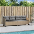 vidaXL Sun Lounger in Beige