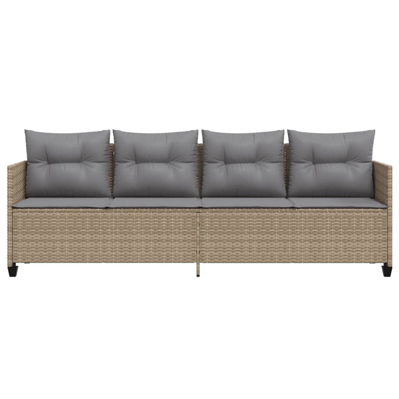 vidaXL Sun Lounger in Beige