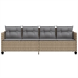 vidaXL Sun Lounger in Beige