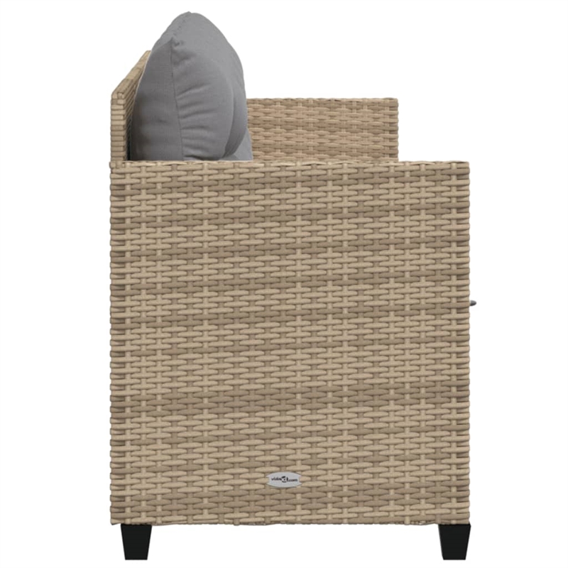 vidaXL Sun Lounger in Beige