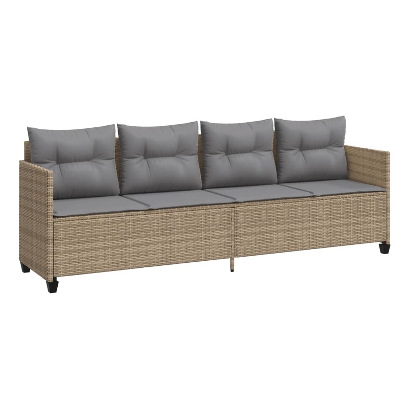vidaXL Sun Lounger in Beige