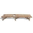 vidaXL Solid Bamboo Sun Lounger 78.7x25.6in in Natural