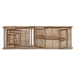 vidaXL Solid Bamboo Sun Lounger 78.7x25.6in in Natural