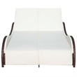 vidaXL Sun Lounger in Brown and Cream White