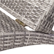 vidaXL Standard Sun Lounger in Gray & Dark Gray