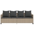 vidaXL Sun Lounger in Light Gray