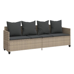 vidaXL Sun Lounger in Light Gray