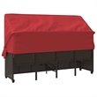 vidaXL Sun Lounger in Brown and Red