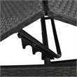 vidaXL Sun Lounger in Black and Blue