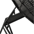 vidaXL Sun Lounger in Black and Blue