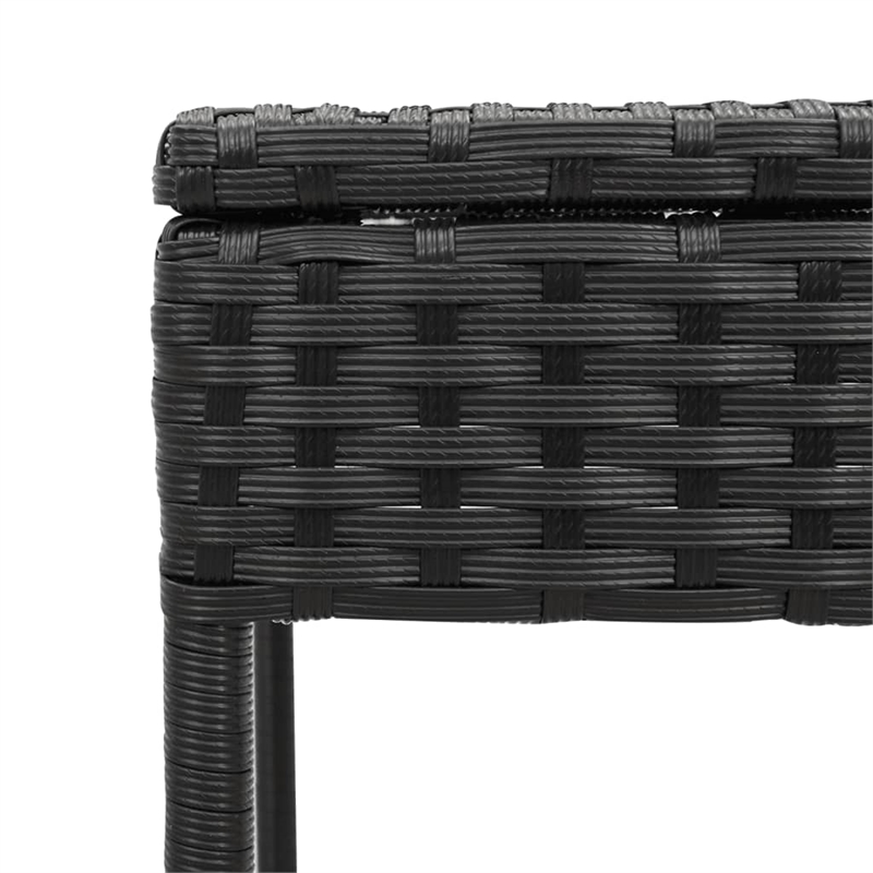 vidaXL Sun Lounger in Black and Blue